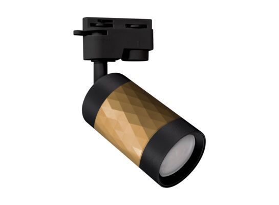 Oprawa do zamontowania na szynoprzewodzie PIANO TRA GU10 gold/black strühm