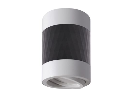 Oprawa sufitowa PIANO D WL GU10 black/ white strühm