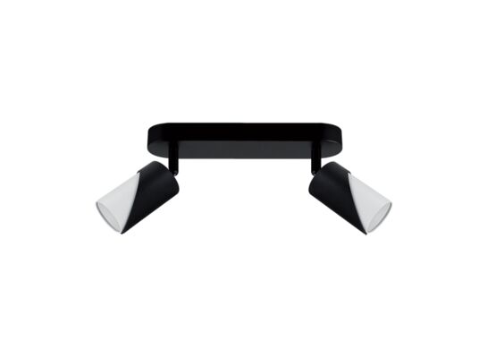 Oprawa ścienno-sufitowa ZEBRA SPT GU10 2L black/ white strühm