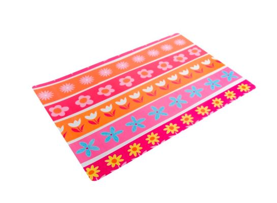 Mata stołowa kwiaty różowe 28 x 43,5 cm