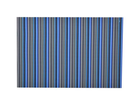 Mata stołowa PVC 45 x 30 cm paski niebieskie