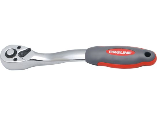 Grzechotka CV 1/2" l = 250 mm przełącznik klawiszowy rękojeść odgięta PROLINE