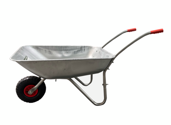 Taczka ogrodowa ocynkowana 80 l 123 x 61 x 67 cm
