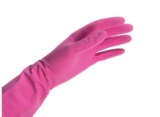 Rękawice lateksowe 2 sztuki rosa L