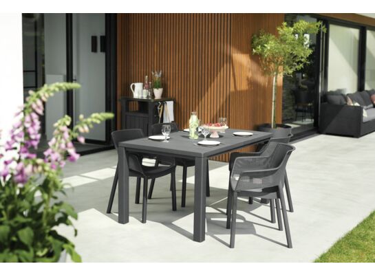 Stół Julie 147 x 90 x 74,5 cm grafitowy