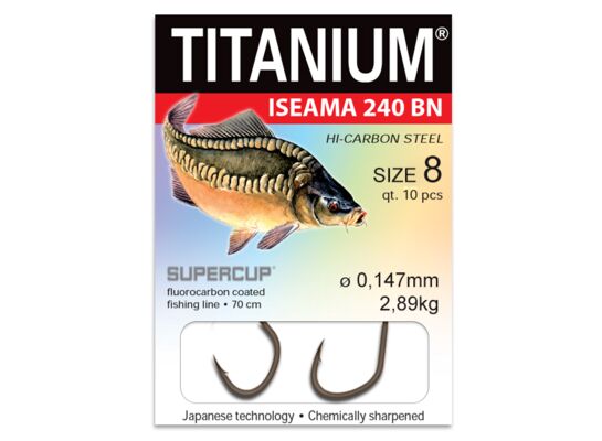 Przypon karpiowy rozmiar 8 śr. 0,147 mm TITANIUM