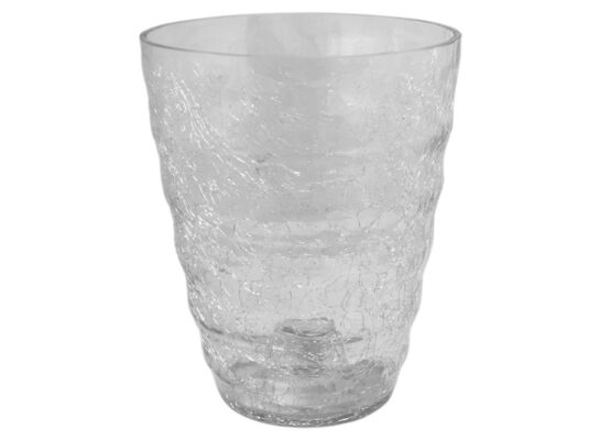 Osłonka szklana storczyk KRAKLA FALA 13,5 cm transparentny