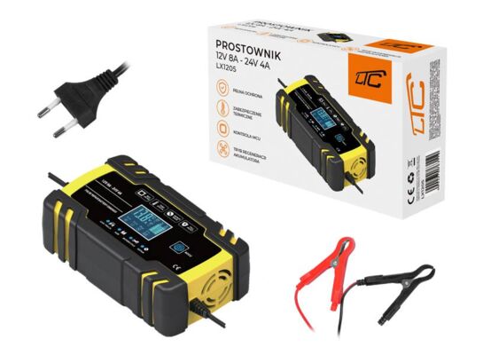 Prostownik samochodowy LTC 12V 8 A LX1205