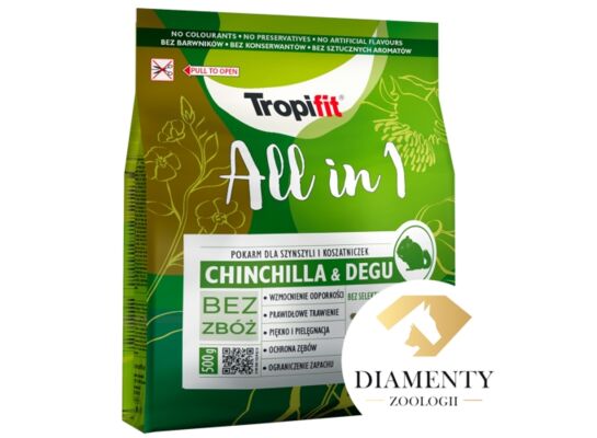 Pokarm dla szynszyli i koszatniczek TROPIFIT ALL IN 1 500 g