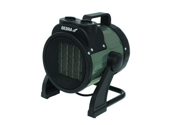 Nagrzewnica elektryczna PTC 2,0 kW okrągła czarna ceramiczny element grzejny DED9930C2 DEDRA