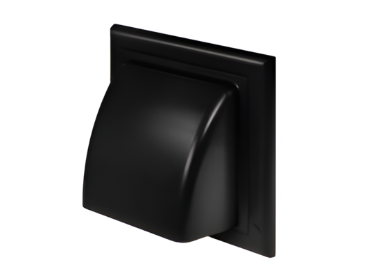 Osłona wywiewna kanału okrągłego Ø100 czarna