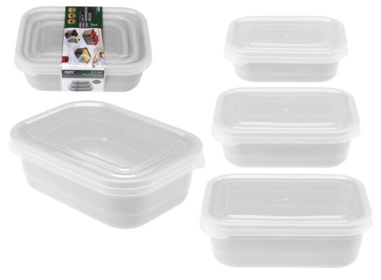 Zestaw pojemnik na żywność 1100 / 710 / 410 ml 3 sztuki
