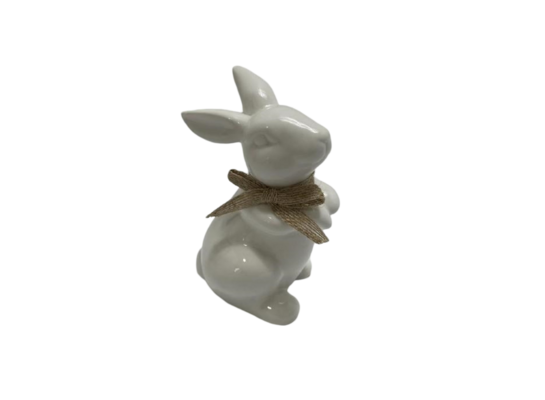 Figurka wielkanocna ceramiczna królik 15,2 cm