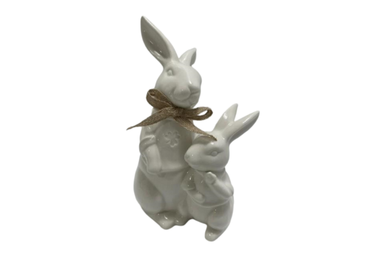 Figurka wielkanocna ceramiczna królik 22,7 cm