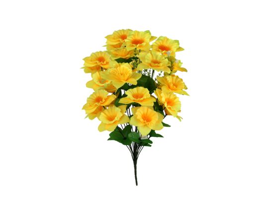 Bukiet 28 żonkili z paprotką 58 cm