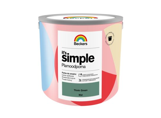 Farba plamoodporna IT'S SIMPLE Think Green 2,5 l Beckers