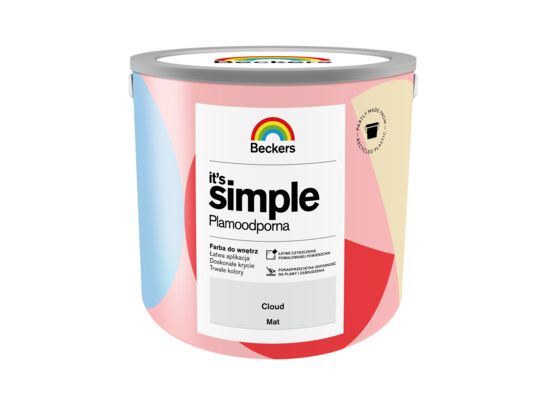 Farba plamoodporna IT'S SIMPLE Cloud 2,5 l Beckers