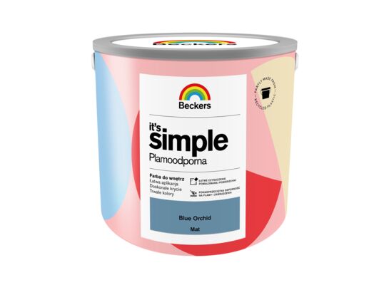 Farba plamoodporna IT'S SIMPLE Blue Orchid 2,5 l Beckers