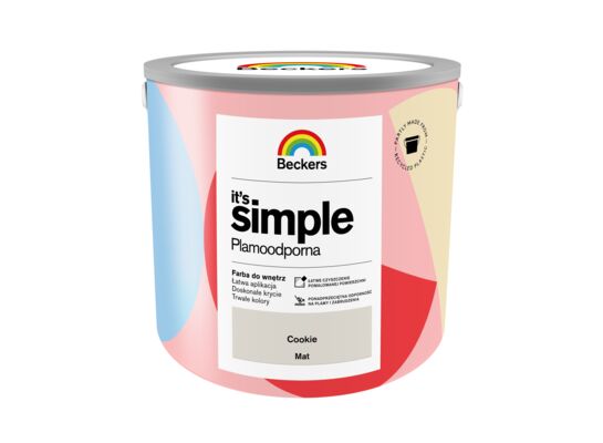 Farba plamoodporna IT'S SIMPLE Cookie 2,5 l Beckers