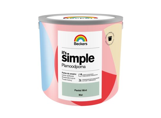 Farba plamoodporna IT'S SIMPLE Pastel Mint 2,5 l Beckers