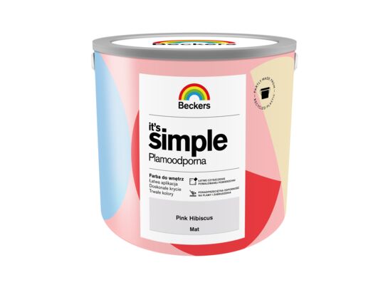 Farba plamoodporna IT'S SIMPLE Pink 2,5 l Beckers