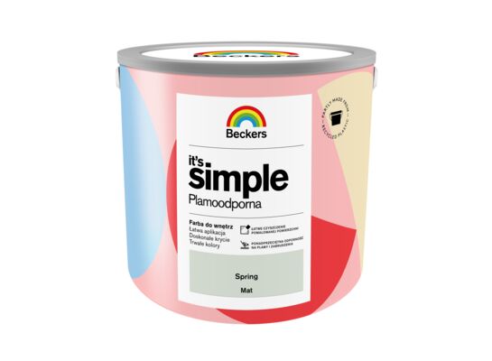 Farba plamoodporna IT'S SIMPLE Spring 2,5 l Beckers