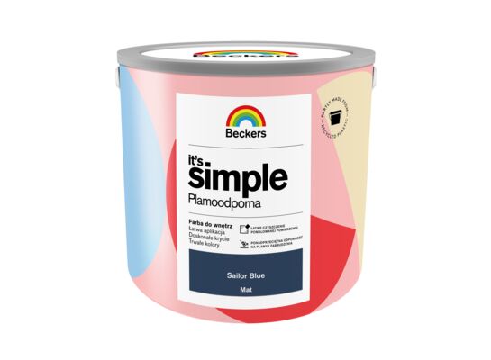 Farba plamoodporna IT'S SIMPLE Sailor Blue 2,5 l Beckers