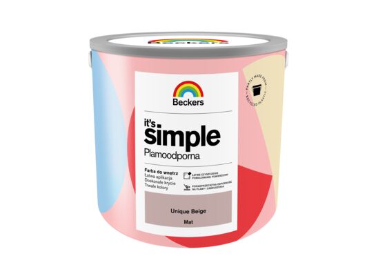 Farba plamoodporna IT'S SIMPLE Unique Beige 2,5 l Beckers