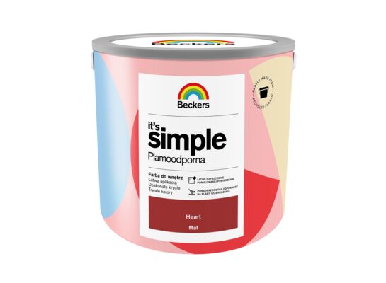 Farba plamoodporna IT'S SIMPLE Heart 2,5 l Beckers