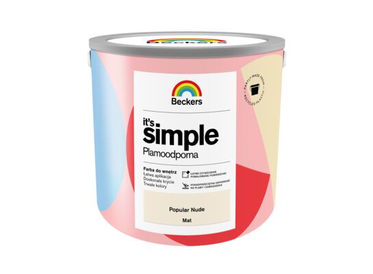 Farba plamoodporna IT'S SIMPLE Popular Nude 2,5 l Beckers