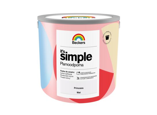 Farba plamoodporna IT'S SIMPLE Princess 2,5 l Beckers