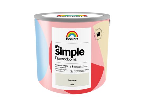 Farba plamoodporna IT'S SIMPLE Boheme 2,5 l Beckers