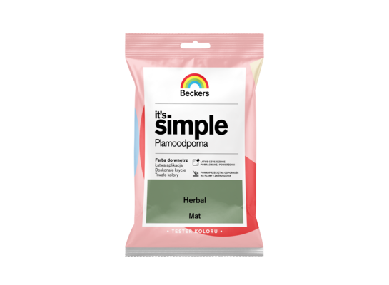 Farba plamoodporna IT'S SIMPLE Tester Herbal Beckers