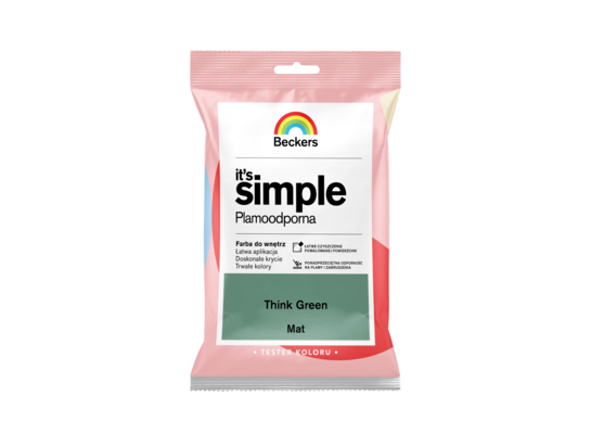 Farba plamoodporna IT'S SIMPLE Tester Think Green Beckers