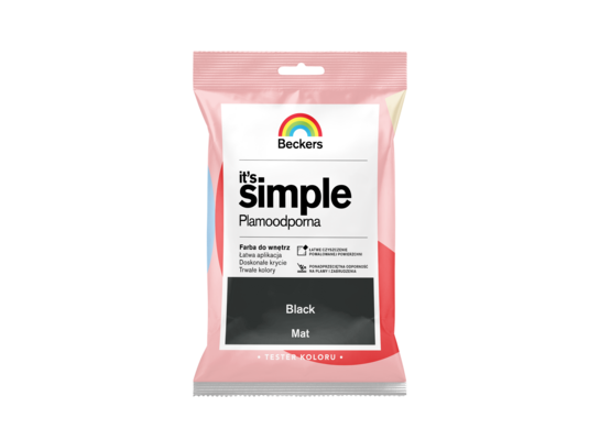 Farba plamoodporna IT'S SIMPLE Tester Black Beckers