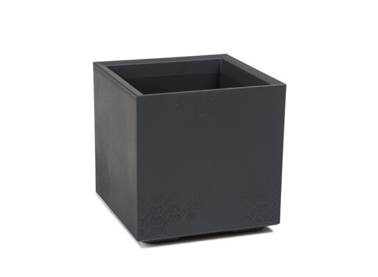 Kwietnik KARO Eco 40 x 40 x 40 cm beton antracytowy