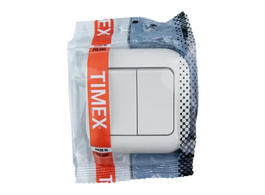 Łącznik podwójny WP-2T-b biały