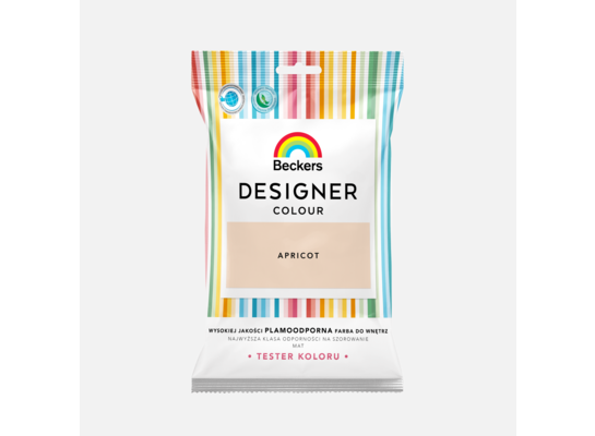 Farba lateksowa Beckers Designer Colour TESTER Apricot 0,05 l
