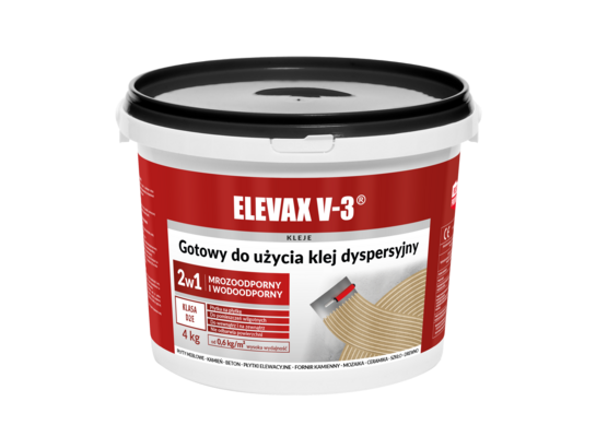 Klej dyspersyjny Elevax V-3 klasa D2E 4 kg Jurga