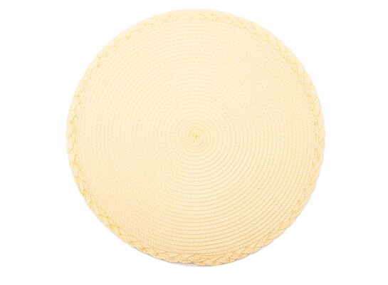 Mata stołowa 38 cm Plecionka Żółty