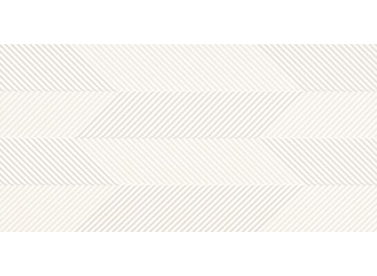 Płytka ścienna SHINY NATURE WT1022 CHEVRON WHITE STRUCTURE MICRO RECT 29,8 x 59,8 cm G1 Cersanit