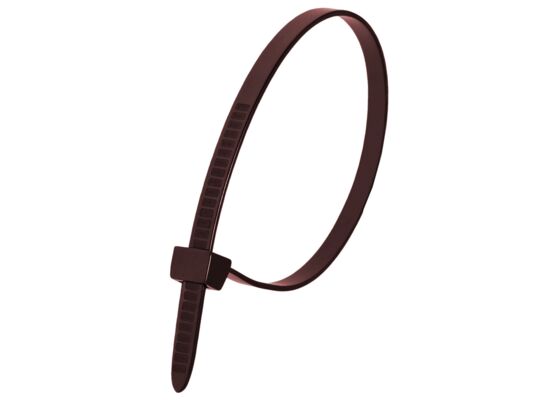 Nylonowe opaski zaciskowe brązowe 7,6 x 370 mm 100 sztuk