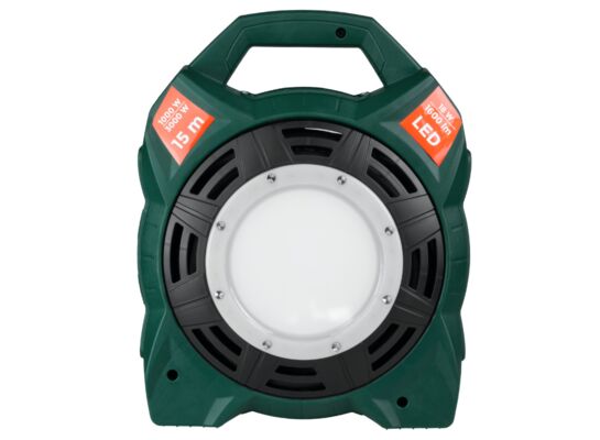 Przedłużacz bębnowy IP44 z lampą LED 4 gniazda 15 m