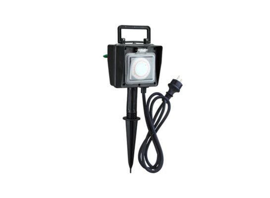 Słupek ogrodowy elektryczny z programatorem 2 gniazda IP44 1,5 m