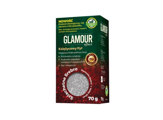 Brokat Glamour Effect Księżycowy Pył Eco szlachetne srebro 70 g