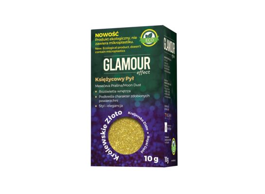 Brokat Glamour Effect Księżycowy Pył Eco królewskie złoto 10 g