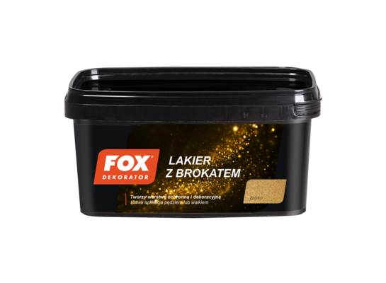 Lakier z brokatem złoto 1 l FOX Dekorator