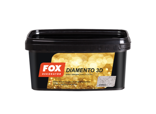 Farba dekoracyjny DIAMENTO 3D jowisz 1 l FOX Dekorator