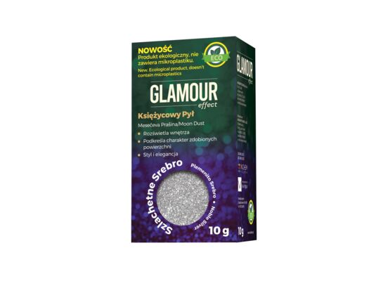 Brokat Glamour Effect Księżycowy Pył Eco szlachetne srebro 10 g