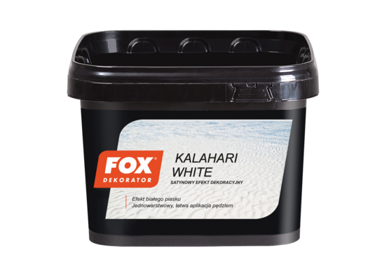 Farba dekoracyjna KALAHARI white 3 l FOX Dekorator